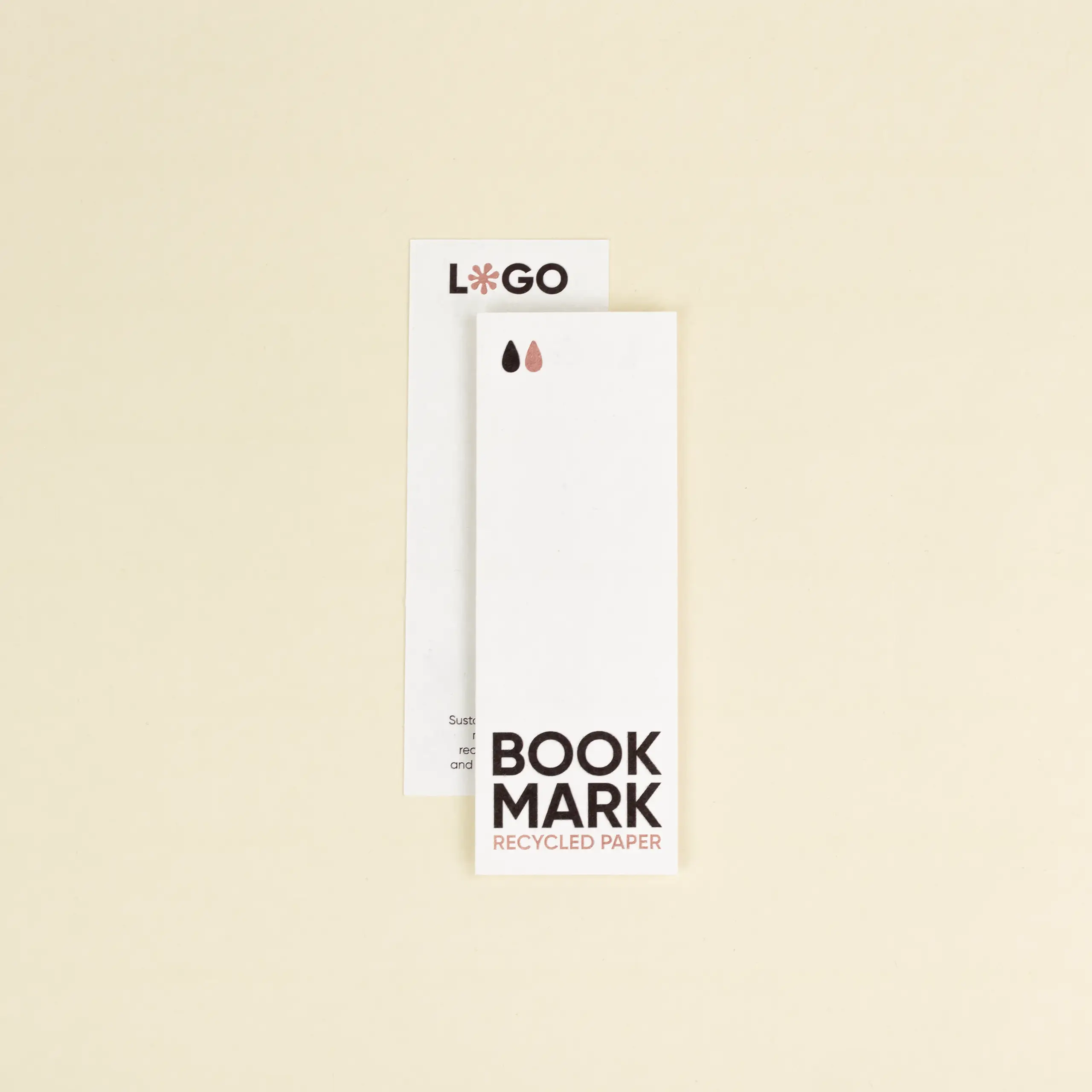 PAPIER ÉCOLOGIQUE: Marque-pag, 14,5×5,2 cm.