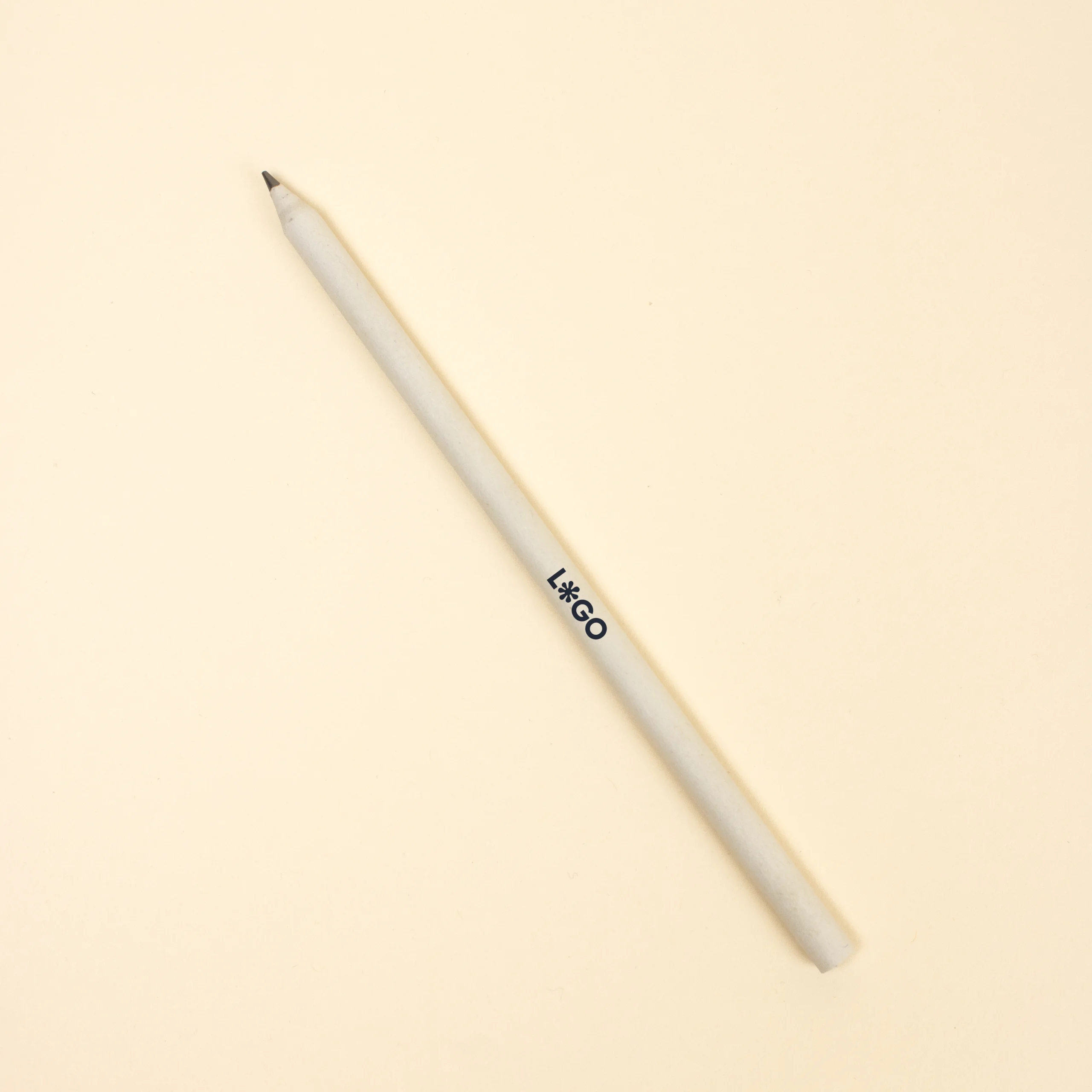 ALBAR: Recycled newspaper pencil. One-colour printing