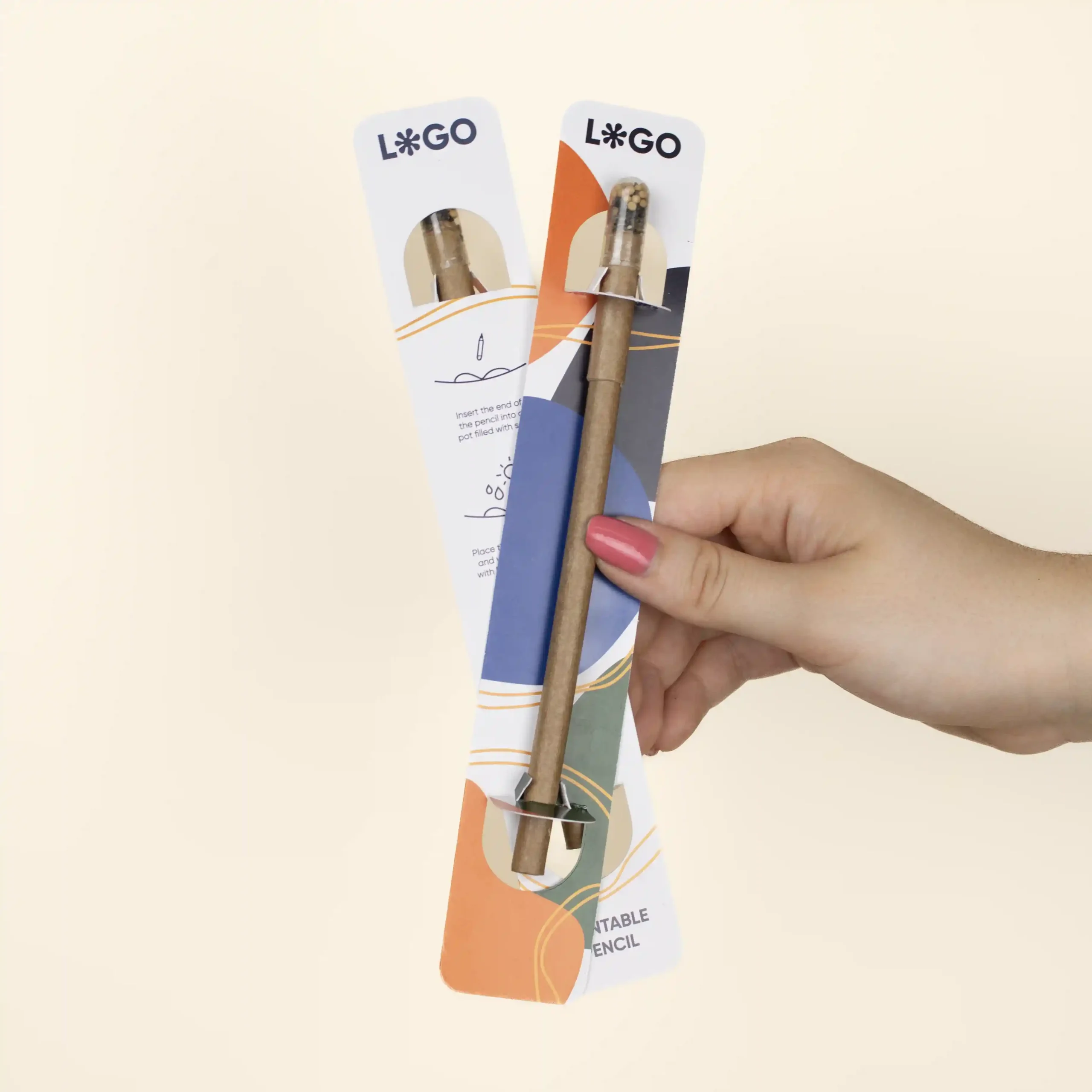 NABRA: Stylo plantable avec blister personnalisé
