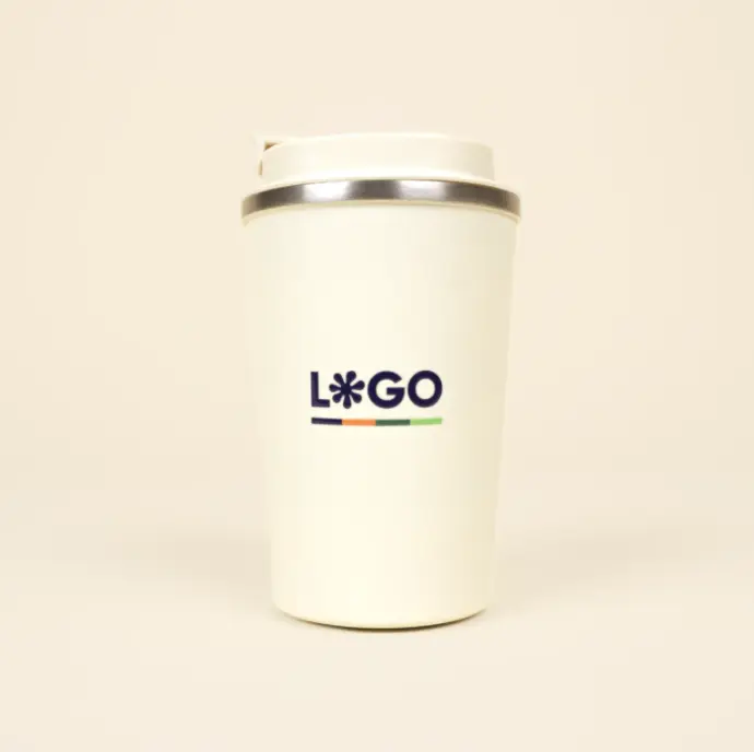 MATT: Taza térmica de acero inox. 350ml. Impresión todo color
