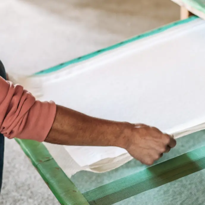 PAPIER À GRAINES : Feuille production 50x70 cm.