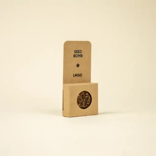 BLOOM: Bomba de semillas plana. Personalizada a todo color