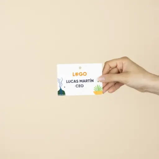 PAPEL PLANTABLE: Acreditación A7. 10,5×7,4 cm.