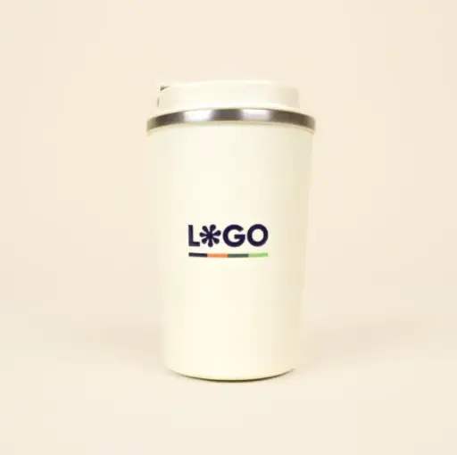 MATT: Tasse thermique en acier inoxydable 350 ml. Impression en quadri 